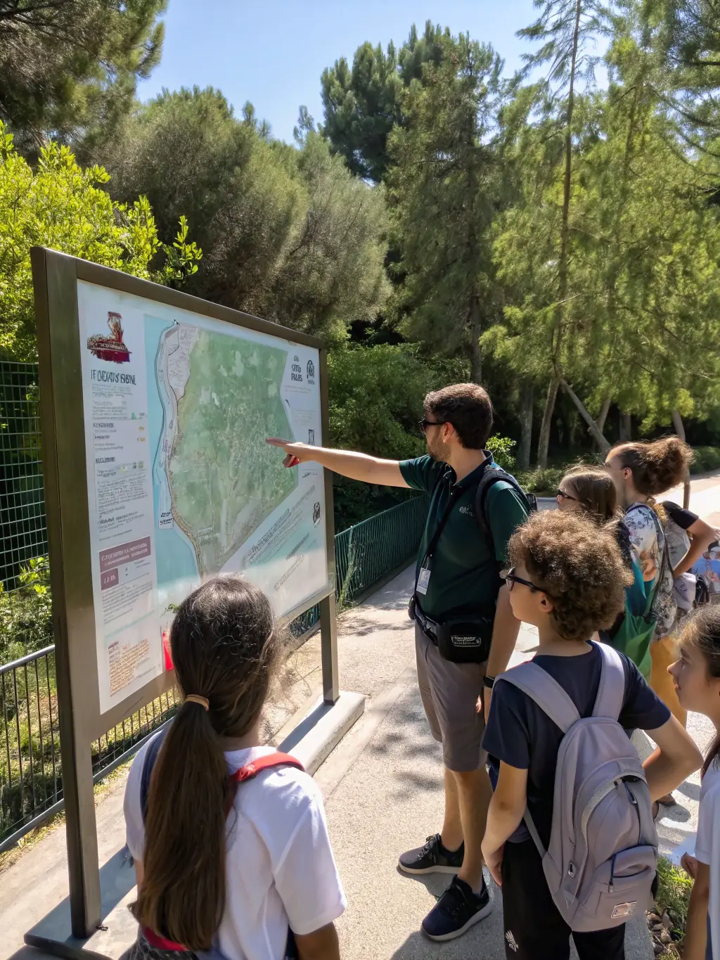 A classroom setting where an instructor is teaching about woodcock migration patterns using maps and visual aids, promoting ecological awareness.